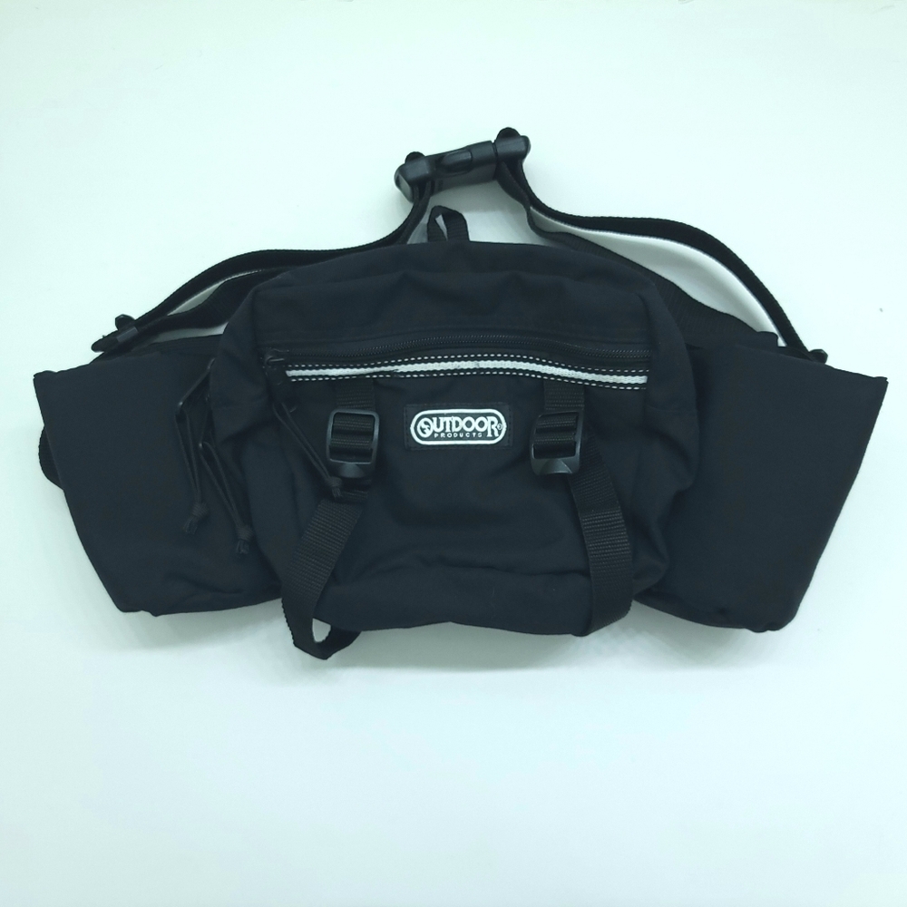 Outdoor Products Waist Fanny Pack Black Bottle Holders